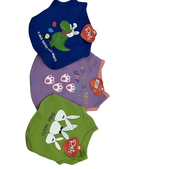 Pet Easter Shirts - 3-Pack, Size Small Dog - Picture 2 of 6